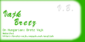 vajk bretz business card